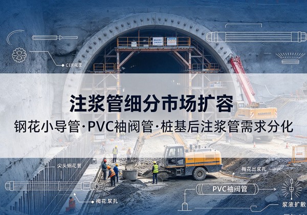齐河注浆管细分市场扩容，隧道钢花小导管、PVC 袖阀管、桩基后注浆管需求分化